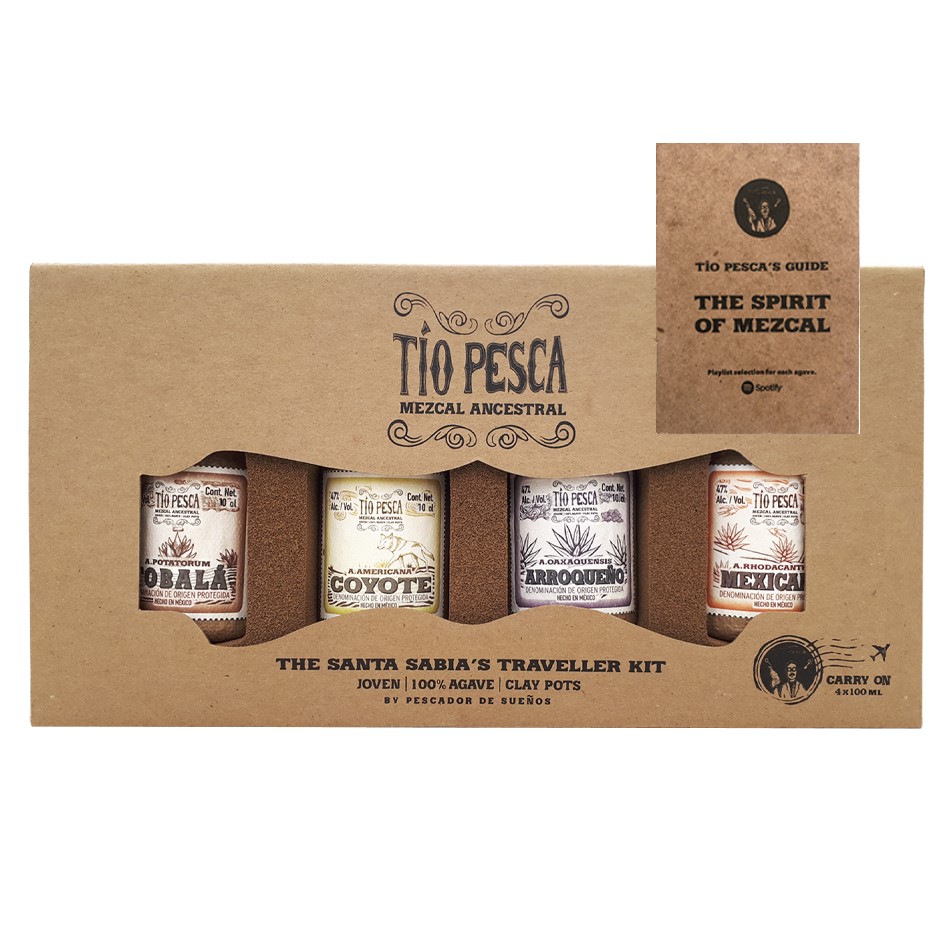 Mezcal Tio Pesca Traveller Giftpack 4 x 100 ml