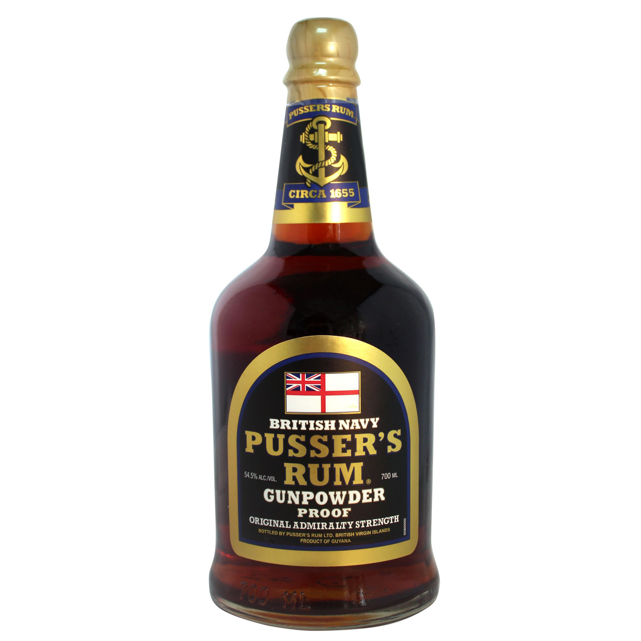 Rum Pusser's British Navy Gunpowder Proof 54,5%