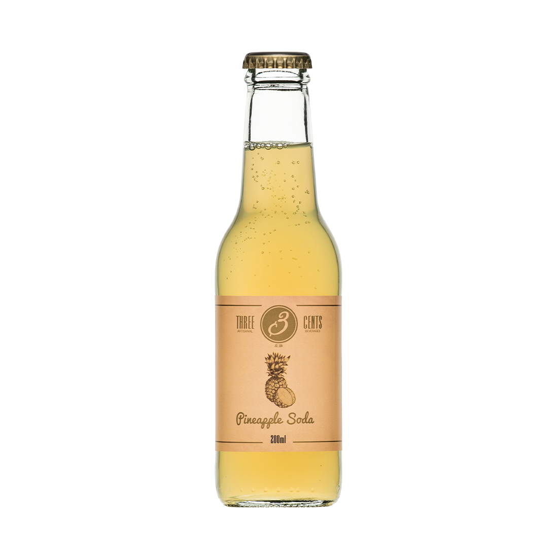 Three Cents Pineapple Soda 24 x 20cl