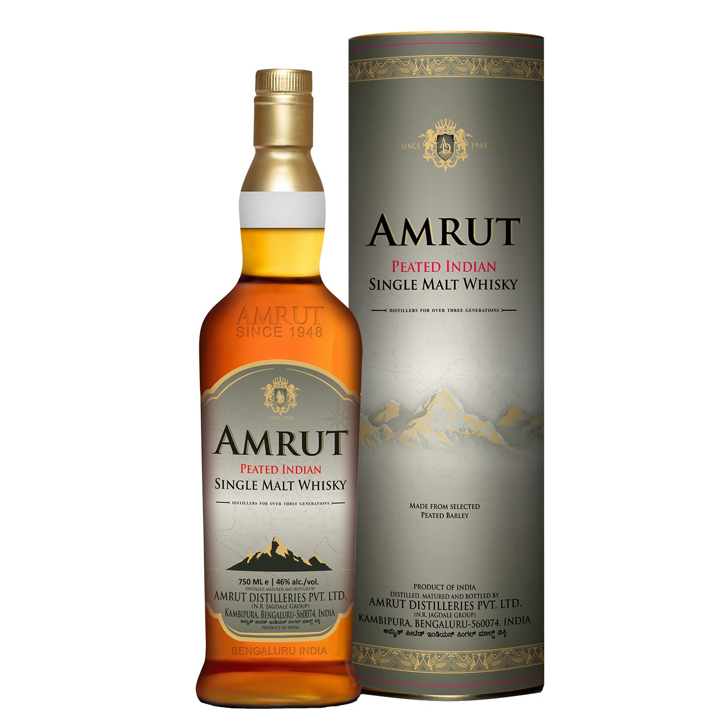 Whisky Amrut Indian Single Malt Peated
