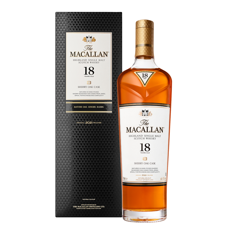 Whisky Macallan 18Y Sherry Oak 