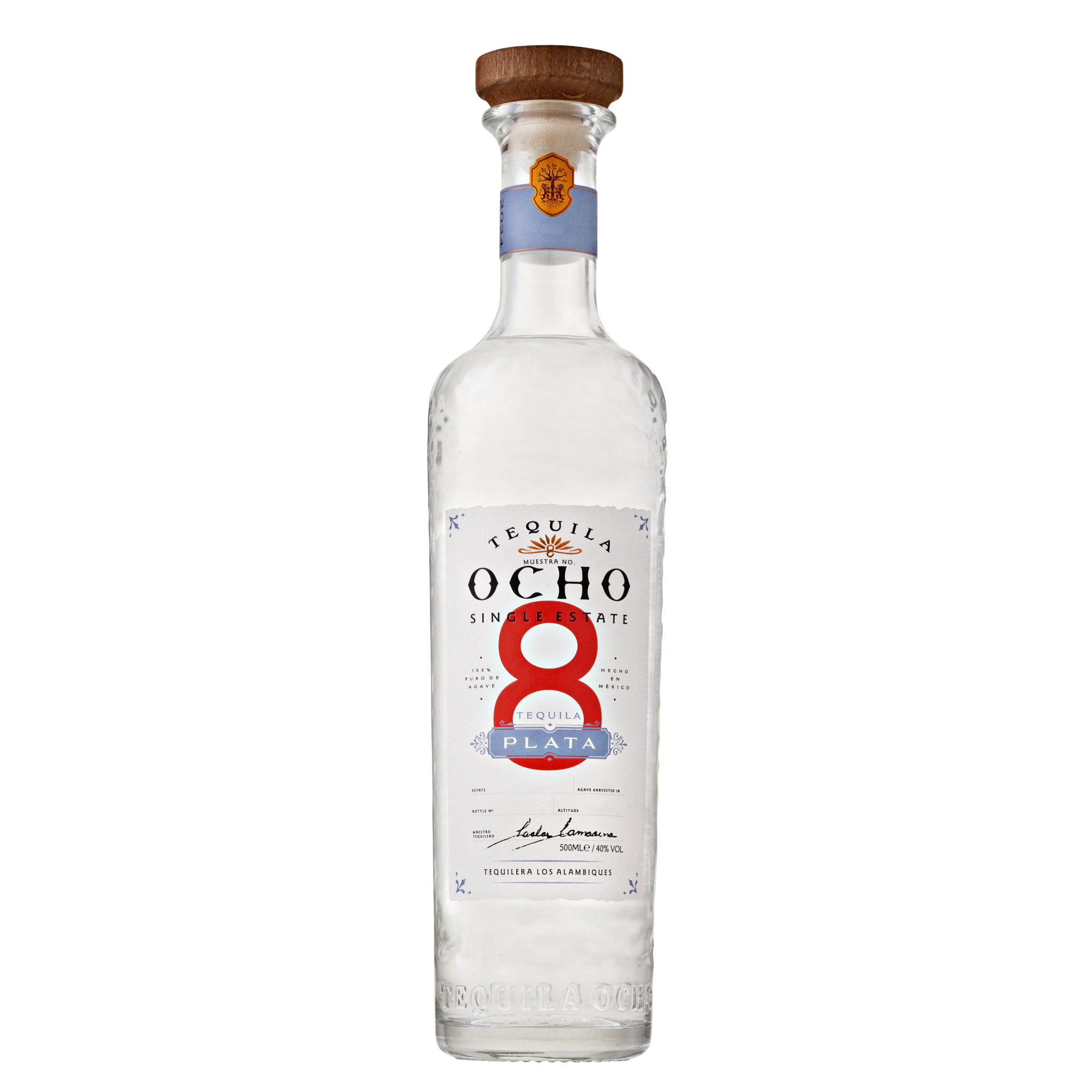 Tequila Ocho Blanco (Plata)