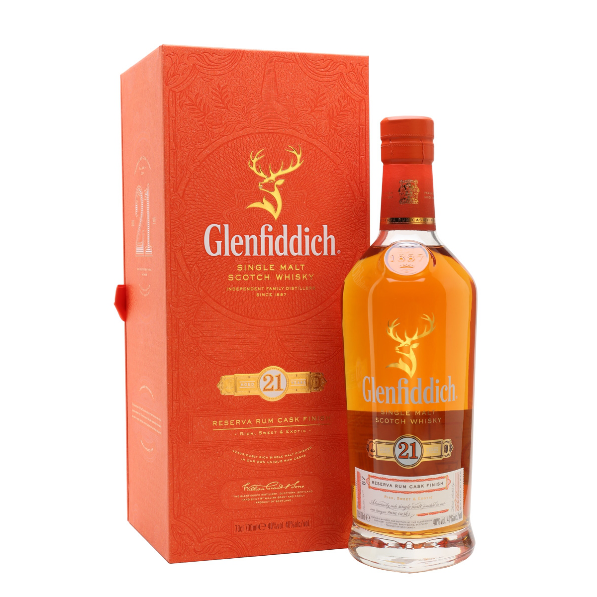 Whisky Glenfiddich 21Y Rum Cask Finish 