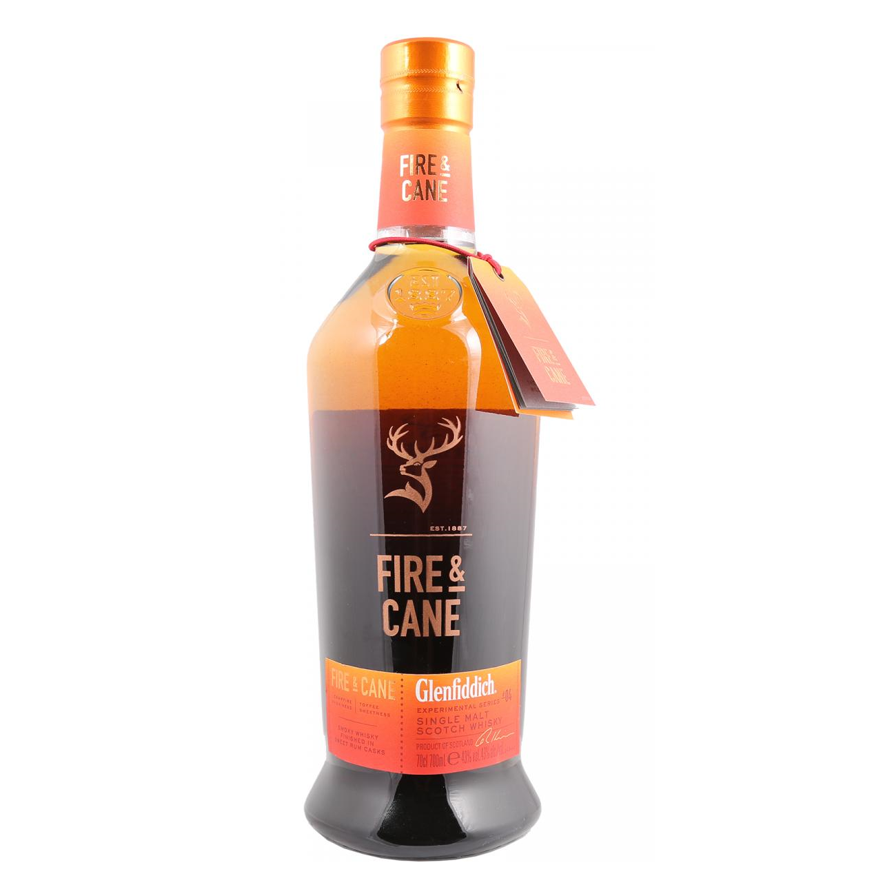 Whisky Glenfiddich Fire and Cane