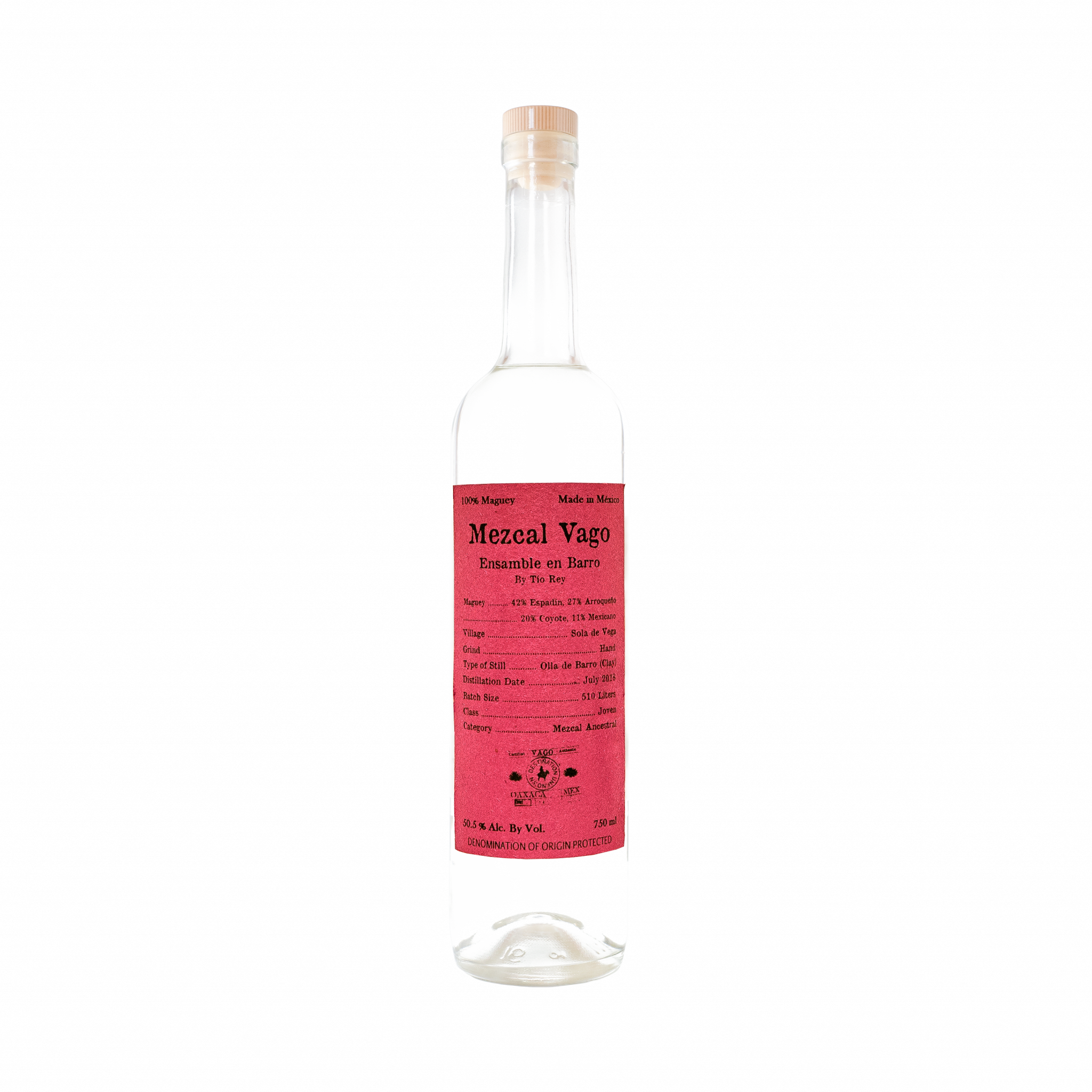 Mezcal Vago Ensamble en Barro Tio Rey