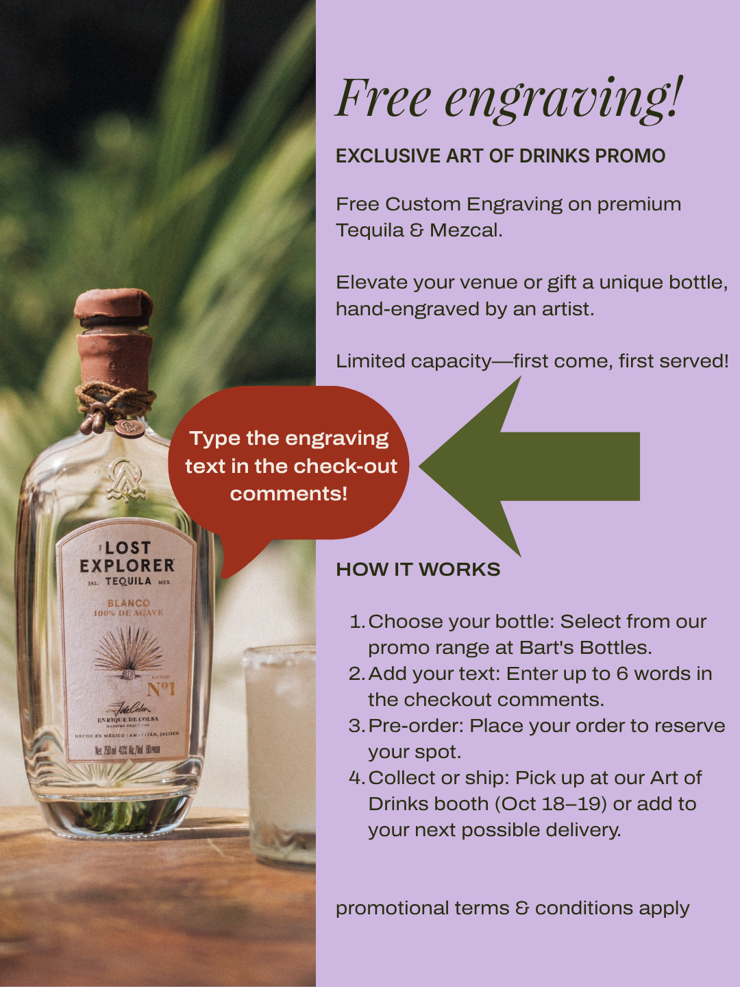 The Lost Explorer Tequila Blanco TAOD PROMO