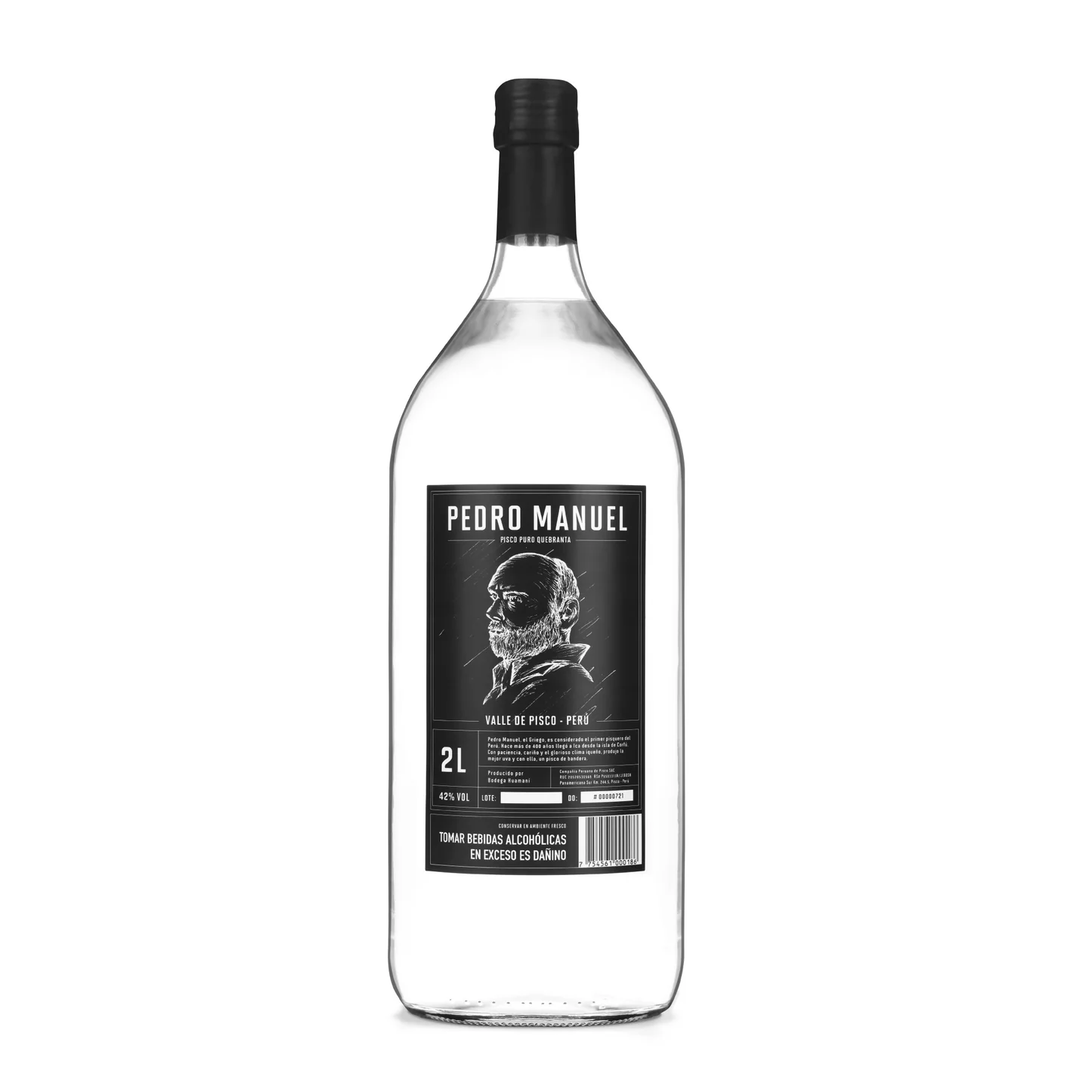 Pisco Pedro Manuel Quebranta 2L